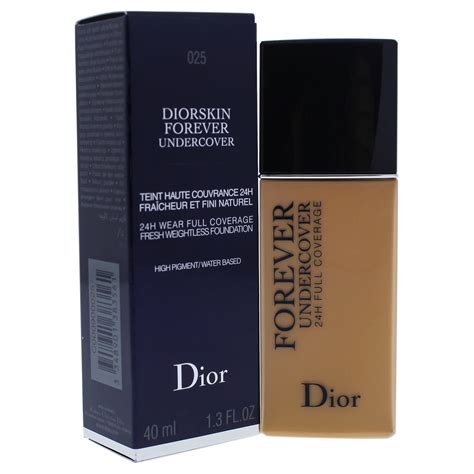 Dior 025 Soft Beige Diorskin Forever Undercover Foundation 